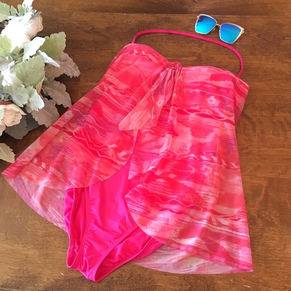 Ralph Lauren Halter Bandeau Strapless Swimsuit - Picture 2 of 4